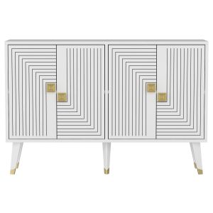 Buffet design Karat L120cm Blanc et Or