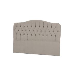 Tête de lit capitonné Gectuna L140cm Velours Beige