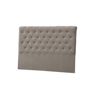 Tête de lit capitonné Gauto L90cm Velours Beige