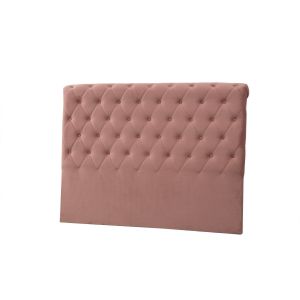 Tête de lit capitonné Gauto L90cm Velours vieux Rose