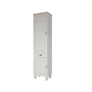 Meuble haut de cuisine style classique 2 portes vitrées Tosco L100cm Bois Blanc