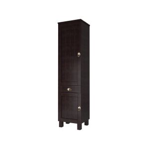 Meuble colonne pour cuisine style classique 2 portes et 1 tiroir Tosco L50xP60cm Bois Wenge