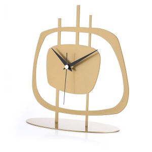 Horloge à poser design Josan L22xH23cm Or