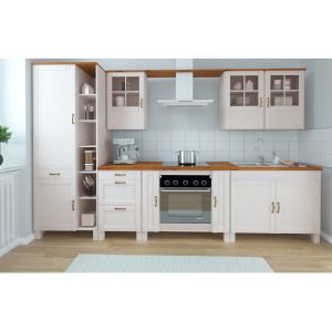 Cuisine complète L325cm Albioz Pin Blanc et Nature