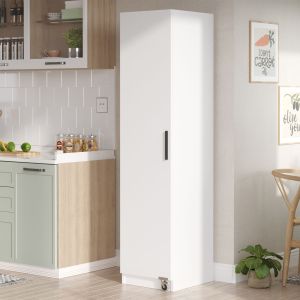 Armoire de cuisine 1 porte Vahusa L41,7cm Blanc