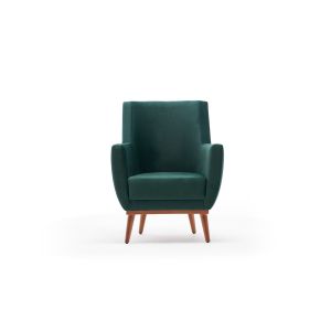 Fauteuil classique Gilwin Velours Vert