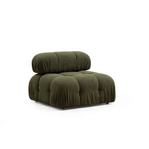 Fauteuil ou module 1 place Nourhane Tissu Vert