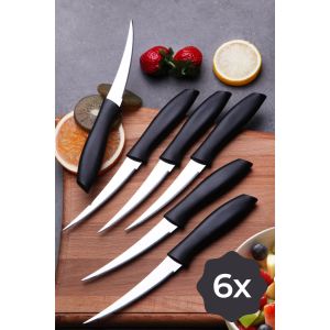 Lot de 6 couteaux de cuisine Alzone L25,5cm manche Noir