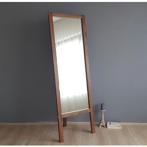 Miroir sur pied Kami L55xH170cm Pin massif Foncé