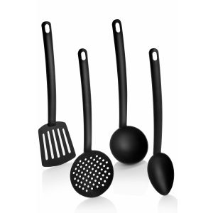 Set de ustensile de cuisine 4 pièces Beaso Noir