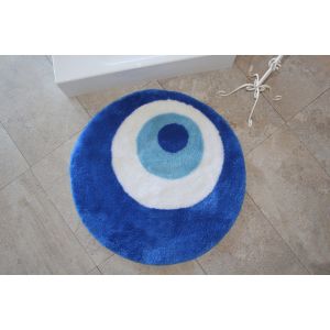 Tapis de salle de bain Acrylique Cercle Bleu