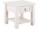 Table de chevet 1 tiroir Inas L50cm Pin massif Blanc