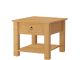 Table de chevet 1 tiroir Inas L50cm Pin massif Naturel