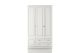 Armoire 3 portes et 2 tiroirs Mizis L105cm avec 1 tringle Blanc