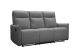 Canapé inclinable 3 place Lutaris Tissu Anthracite