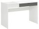 Bureau style contemporain Sorina L110cm Blanc et Anthracite