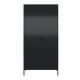 Armoire 2 portes style industriel Conia L88cm Noir