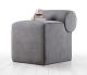 Pouf design Allias 100% Coton Gris