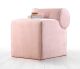 Pouf design Allias 100% Coton Rose