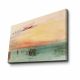 Tableau décoratif Zeichen L45xH70 Motif Paysage naturel, mer Vert et Orange