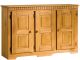 Buffet 3 portes Lorina L121cm Pin ciré Naturel