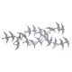 Décoration murale Oiseaux Tahima L112xH50cm Métal Argent