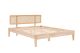 Lit simple minimaliste Izabel 90x200cm Bois clair