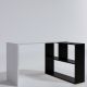 Bureau d'angle Laksan Blanc et Noir