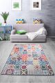 Tapis Josefa 80x150cm Velours Motif Faïence arabesque