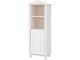 Bibliothèque Claudette L45xH130cm Pin Blanc