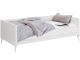 Lit simple Eqlina L90xH200cm Pin massif Blanc