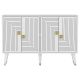 Buffet design Karat L120cm Blanc et Or