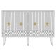 Buffet design Buron L120cm Blanc et Or