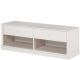 Meuble TV 2 tiroirs Annela L140cm Pin Blanc