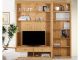 Mur TV 2 tiroirs Annela L214cm Pin Naturel