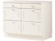 Meuble de cuisine 6 tiroirs Yanissa L100cm Bois Blanc