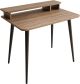 Bureau style scandinave minimaliste Dylia L90cm Bois foncé et Marron foncé