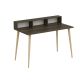 Bureau style scandinave Anayis L120cm Bois foncé et Bois clair