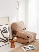 Pouf convertible 1 place Ordila Velours coutelet Camel