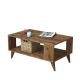 Table basse Bity 54x90cm Bois et Métal Bois foncé