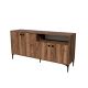 Buffet avec 4 portes battantes Eoda L160cm Bois foncé