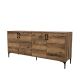 Buffet moderne 4 portes Elliot L180cm Bois foncé