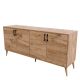 Buffet design minimaliste 4 portes Horra L180cm Bois naturel