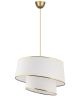 Suspension moderne abat-jour Rêve D32cm Tissu Blanc