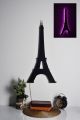 Décoration murale LED Axelina 32x68cm Tour Eiffel Lumière Violet