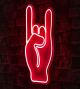 Panneau murale Opist L25xH44cm Signe ROCK & ROLL LED Rouge