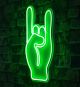 Panneau murale Opist L25xH44cm Signe ROCK & ROLL LED Vert