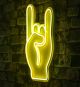 Panneau murale Opist L25xH44cm Signe ROCK & ROLL LED jaune