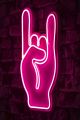 Panneau murale Opist L25xH44cm Signe ROCK & ROLL LED Rose