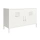 Buffet 2 portes style industriel Conia L98cm Blanc